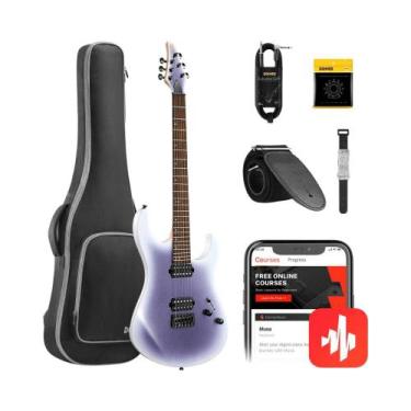 Imagem de Guitarra Donner DMT100 Gradient Violet Corpo Poplar Braço Maple Escala
