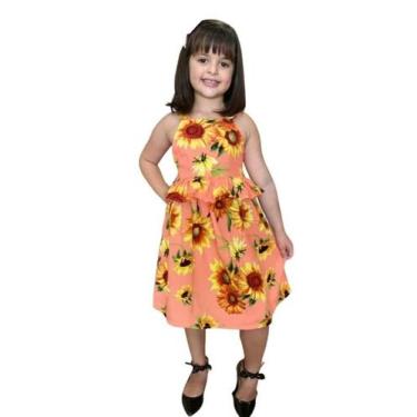 Imagem de Vestido Girassol Divo - Fioresbella, 10, Laranja