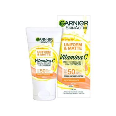 Imagem de Protetor Solar Facial Garnier FPS 50 com Cor - Garnier SkinActive Vita