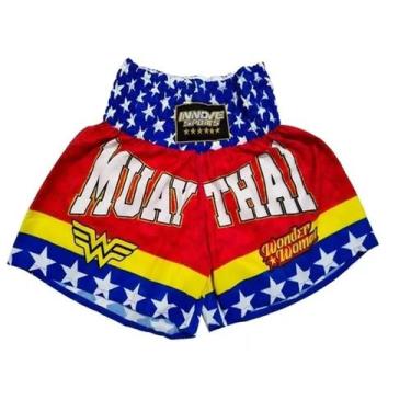 Imagem de Shorts Muay Thai Kick Boxing Mulher Maravilha - Innove Sports, G
