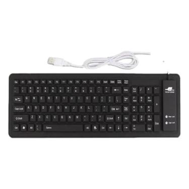 Imagem de Teclado De Silicone Dobrável Sungwoo Preto Prova D'água - Rollup