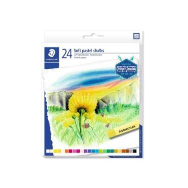Imagem de Giz Pastel Seco Staedtler Karat 24 Cores