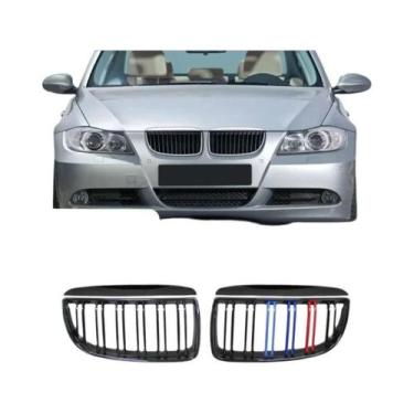 Imagem de Grelha Frontal De Carro Em ABS Preto Para BMW Série 3 E90 E91 2005-200