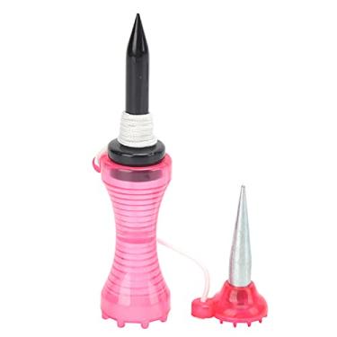 Imagem de VGEBY Conjunto de camisetas de treino de golfball reutilizáveis, suporte de bola de golfe sortidas para dirigir e tapete de treino (rosa)