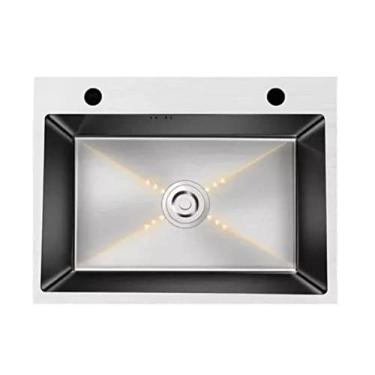 Imagem de Cuba Inox Gourmet Cozinha Sobrepor Ou Embutir 60x45cm.