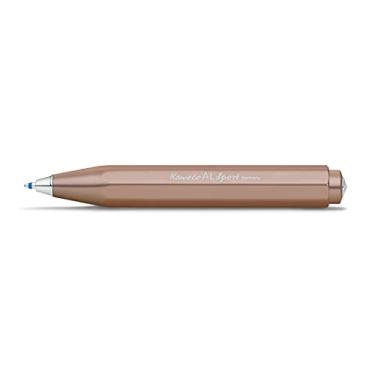 Imagem de Kaweco Caneta esferográfica Al Sport Rose Gold feita de alumínio I 12 g de bolso leve com mecanismo confiável de curva de coração, caneta esferográfica retrátil brilhante de seda, 10,5 cm