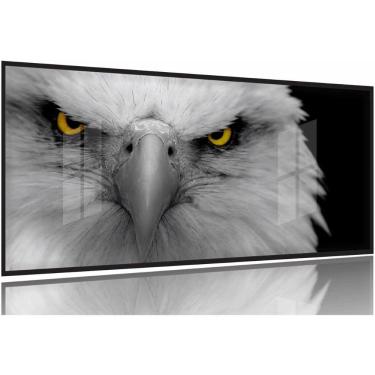 Imagem de Quadro Decorativo Aguia 130x60 Moldura Preta 2x2