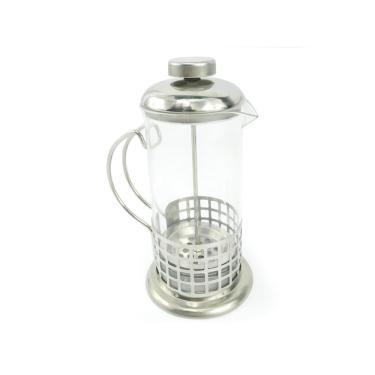 Imagem de Cafeteira Francesa Com Prensa 350ml De Vidro e Aço Inox Café Chá Livon Quadrada