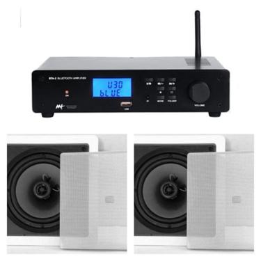 Imagem de Amplificador AAT  BTA-2 ST c/ Bluetooth + 2 Caixas 6CO1Q