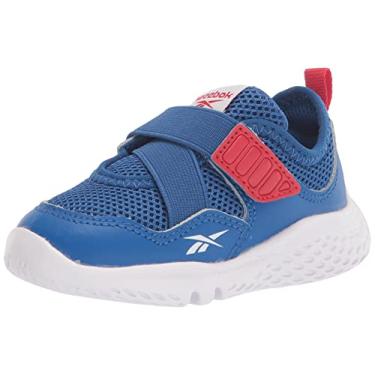 Imagem de Reebok Tênis infantil unissex Weebok Flex Sprint, Vector azul/branco/vermelho, 5 Toddler