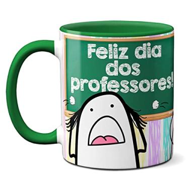 Imagem de Caneca Flork Meme Professor Paciência No Coração Presente (Verde)