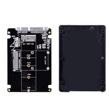 Imagem de Cablecc Combo M.2 NGFF B-Key e mSATA SSD para SATA 3.0 Conversor Caixa com Interruptor