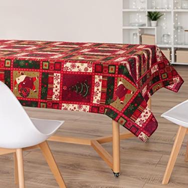 Imagem de Toalha De Mesa Natal Natalina Papai Noel Vermelho 4 Lugares