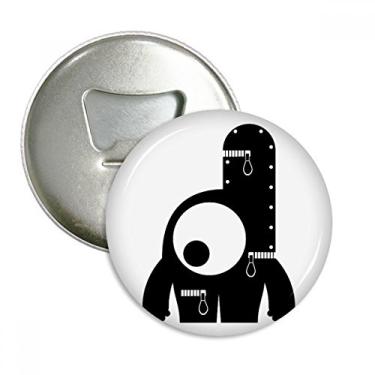 Imagem de Emblema Multifuncional Universe Alien Monster Alien Abridor de Garrafas Ímã de Geladeira