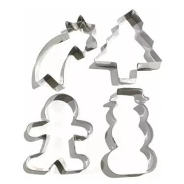 Imagem de Cortador Natal 3 (árvore, Estrela, Boneco Neve, Gengibre)