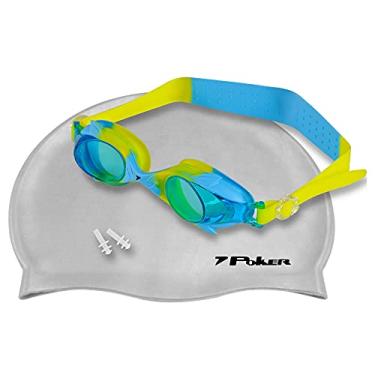 Imagem de Kit Óculos + Touca + Protetor de Ouvido de Natação Junior Orimos 13156