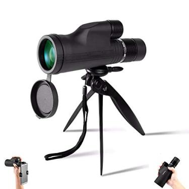 Imagem de HD Zoom 10-30x50 Monocular Potente Multirrevestido Prisma BAK4 Telescópio à prova d'água para viagens na praia Suporta smartphone para tirar fotos ao ar livre