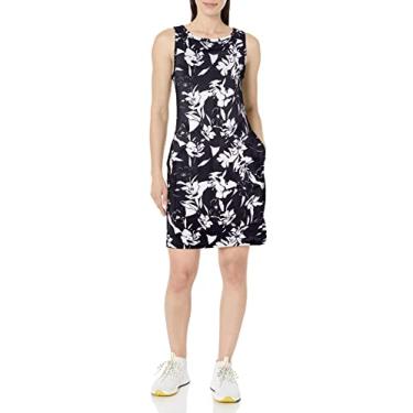Imagem de Columbia Vestido feminino estampado Chill River, preto/pop flora, XGG