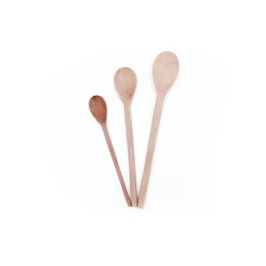 Imagem de Colher de Pau KIT 3 Unidades tamanhos 25cm 32cm 38cm melhor