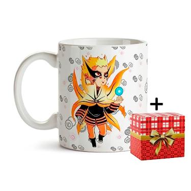 Imagem de Caneca Naruto Kyuubi 325ml De Porcelana Com Caixinha Presente