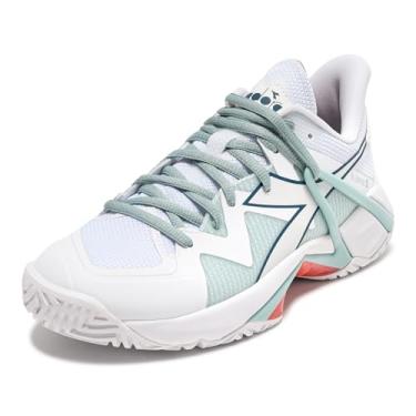 Imagem de Diadora Tênis feminino B.ICON All Ground, Branco/Surf Spray/Legion Blue, 11