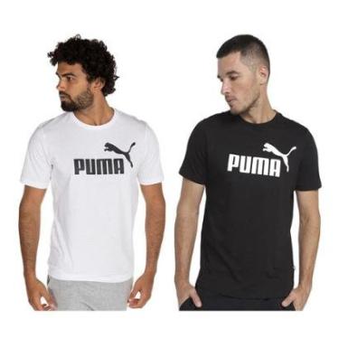 Imagem de Kit 2 Camisetas Puma Essentials Logo Masculina-Masculino