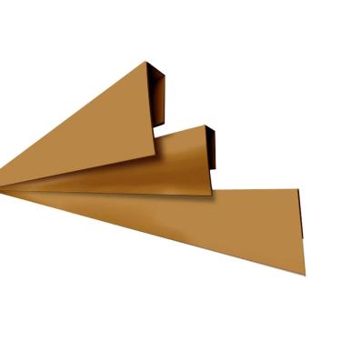 Imagem de Rodaforro Perfil U Polifort para Acabamento Lateral 8mm x 3cm x 3,00M Barra Mogno