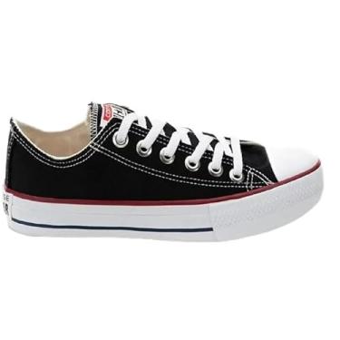 Imagem de Tênis all star preto cano baixo tecido (Preto, BR, Adulto, Numérico, 36)