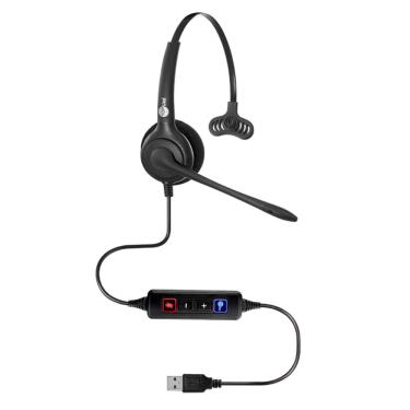 Imagem de Headset Top Use FP-350 - Controle de Volume - Microfone Flexível - USB - Preto