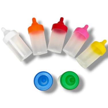 Imagem de 100 Mini Mamadeira de Boneca Brinquedo Infantil de Menina Lembrancinha Aniversario Prenda Festa