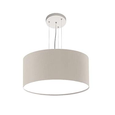 Imagem de Lustre Pendente Redondo Cúpula em Tecido 30x15 Cor:Cinza5937