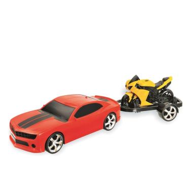 Imagem de Carrinho Com Moto Na Carreta Vorax Super Bike