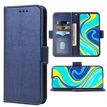 Imagem de WWAAYSSXA Compatível com Xiaomi Redmi Note 9 Pro/Note 9s/Note9 Pro Max/Poco M2 Pro Capa carteira de couro com suporte de cartão para celular para Xiami Xiomis Xiome Redme Note9S Note9Pro 4G Azul