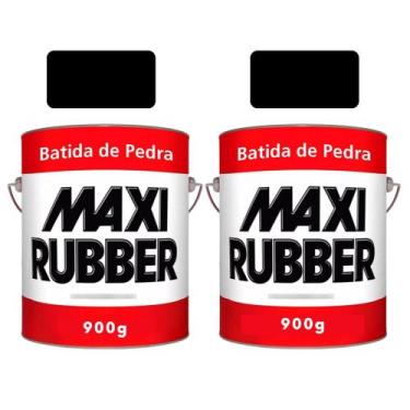 Imagem de Kit 2 Batida de Pedra 900g Maxi Rubber, 2 preto