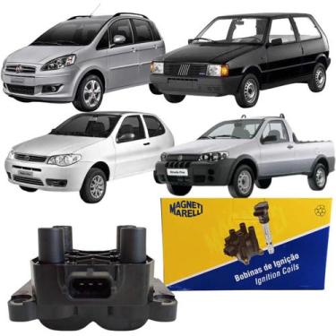 Imagem de Bobina Ignição Idea Palio Uno Fiorino Strada Fire Marelli