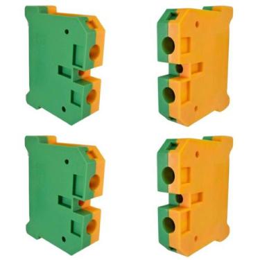 Imagem de Kit Borne SEK Verde/Amarelo  Cabo 16mm - SIBRATEC, 10 peças