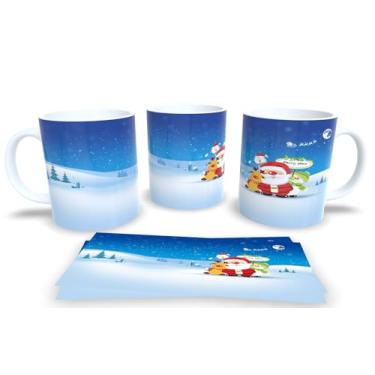 Imagem de Canecas de Porcelana Branca Personalizadas Natal (Mod.7)