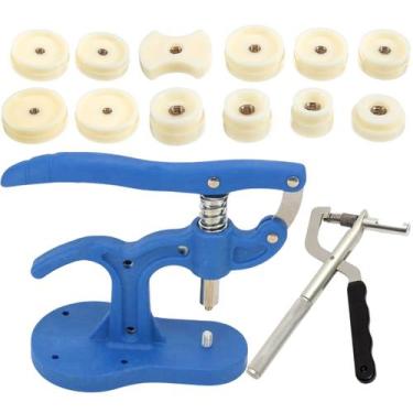 Imagem de Kit ferramentas manutenção relógios prensa + alicate saca pinos - SWG