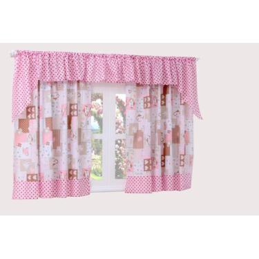 Imagem de Cortina Para Cozinha Cupcake 2,00 X 1,70 - Deccoralle, Rosa