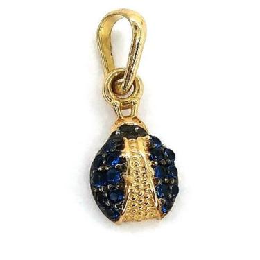 Imagem de Pingente em ouro 18k Joaninha com Pedras - Elegancy Joias