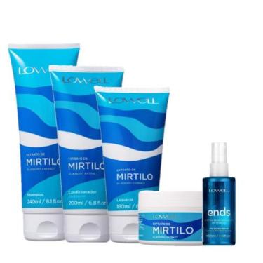 Imagem de Kit Lowell Extrato de Mirtilo Home Care Regenerador Completo (5 produt