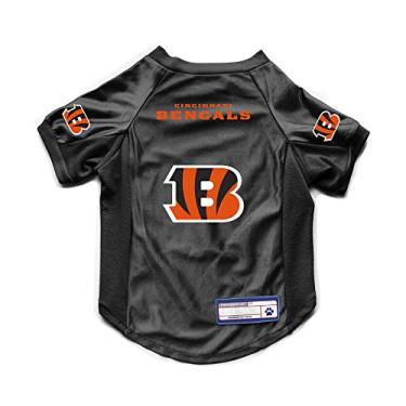 Imagem de Littlearth NFL Cincinnati Bengals Camiseta elástica para animais de estimação, cor do time, GG