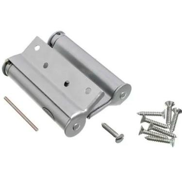 Imagem de Dobradiça Vai-vem 100x70mm Inox Fosco Hafele