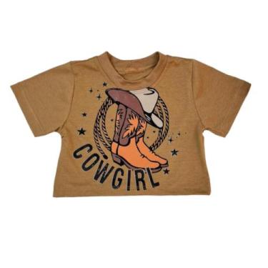 Imagem de Cropped Infantil Feminina Modinha Country Cowgirl Moda Boiadeira - AK 