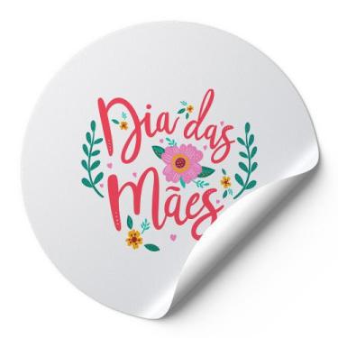 Imagem de 120 Etiquetas Auto Colante Adesivos Redondos Dias Das Mães AD315 - Kiz