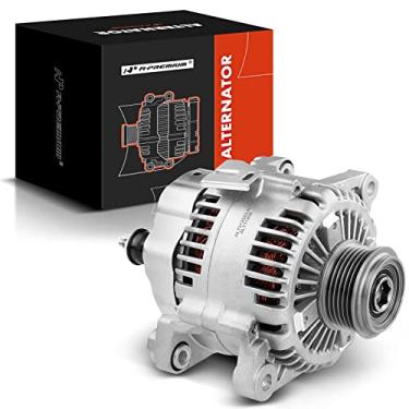 Imagem de A-Premium Alternador compatível com Hyundai Sonata e Kia Magentis 06-08, Optima 06-09, Rondo 07-09, L4 2.4L, 110Amp 12V no sentido horário 6-Groove Polia, Substituição # 02131-9130, 37300-25301, 021319131