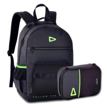 Imagem de Mochila e Estojo Gamer LOUD Kit Unissex Preto Casual Premium-Unissex