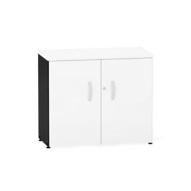 Imagem de Armario Baixo 02 Portas P25 Pandin 70 CM Branco e Preto