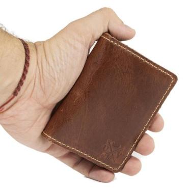 Imagem de Carteira Moderna Masculina Fina Porta Cartão Em Couro - Use Young, Mar