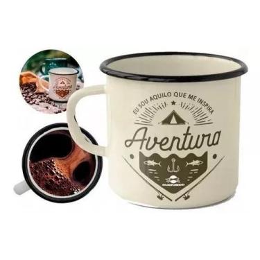 Imagem de CANECA ESMALTADA DE ALUMINIO  240ml BRANCO - Nautika